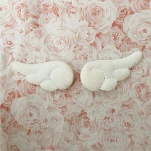 White Angel Wing Hair Clips